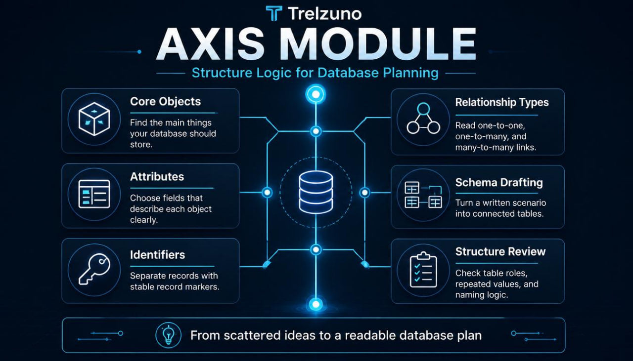 Trelizuno Axis Module diagram on a dark background